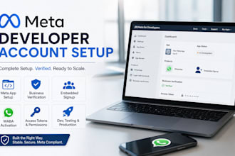meta developer account, meta ads, app business verification waba embedded signup