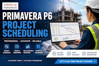 develop wbs, baseline, and project schedule in primavera p6