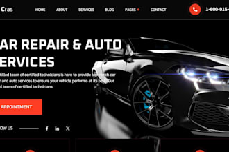 design wix mobile mechanic website wix car repair booking wix auto repair websit
