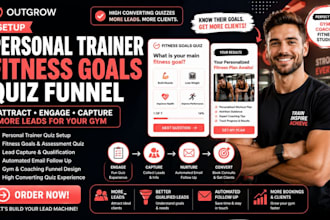 setup outgrow personal trainer fitness goals quiz gyms outgrow quiz funnel leads