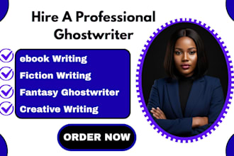 ghostwrite your fiction book fantasy book ebook ghostwriter