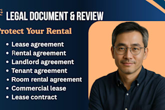 draft custom lease agreement for residential, commercial or room rental