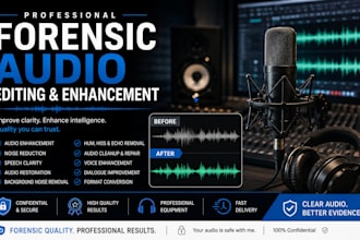 enhance forensic audio, reduce noise and restore sound