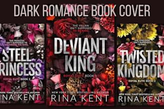 do book cover design, dark romance book cover, fantasy, kindle, ebook cover