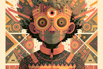 create colorful psychedelic and trippy style for your brand