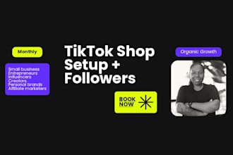 setup a tiktok shop with 1,000 followers and top selling products