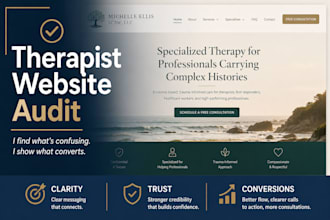 audit your therapist website for clarity and conversions