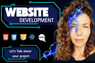 create a custom professional landing page and modern website