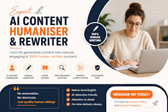 humanize ai content, rewrite, edit, rephrase chatgpt content