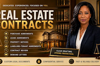 draft and review real estate contracts, notices, and agreements