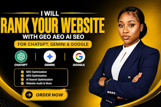rank website with GEO aeo ai SEO for chatgpt gemini and google