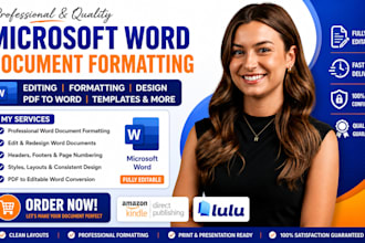 microsoft word document formatting paperback kindle book ms word document design