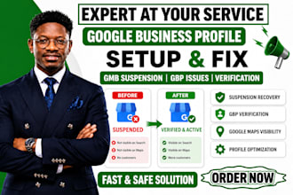 setup google my business profile fix gmb suspension suspended gmb solution
