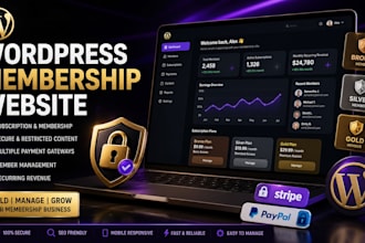 create wordpress membership website with memberpress or paid membership pro
