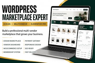 create dokan multivendor marketplace website with custom vendor dashboard