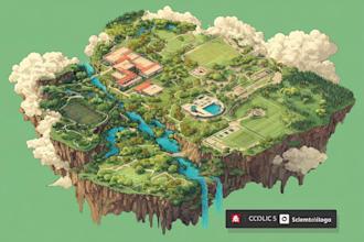 draw vector map or isometric map in illustrator