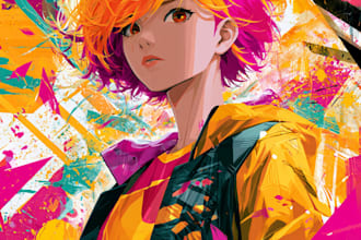 draw anime art and illustration