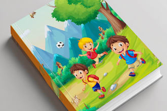 design children book cover,kids book illustration art