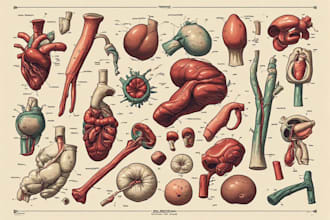 do medical, scientific and biology illustrations for you