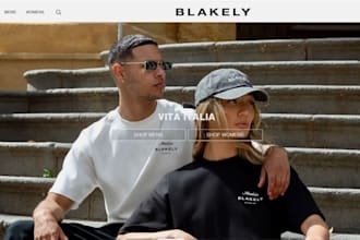 clothing store, clothing website, clothing brand website, shopify store design