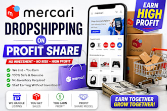 mercari dropshipping on profit share