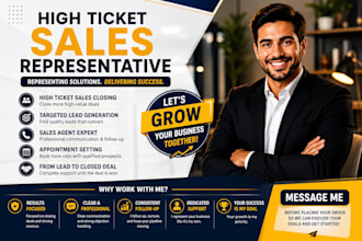 high ticket real estate sales closer sales representative lead generation