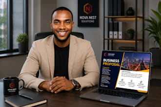 design a modern business proposal and company profile