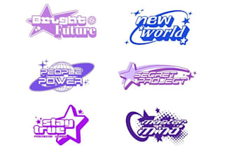 design custom y2k logo for your clothing brand