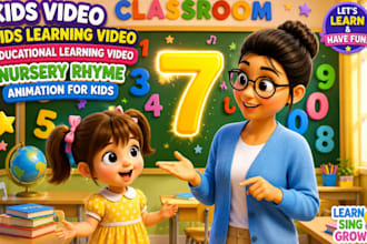 create kids learning videos and educational animation for kids