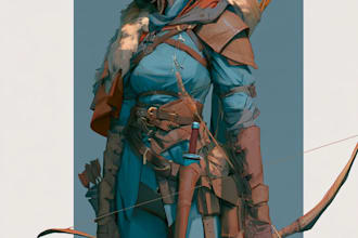 create a dnd art and d and d character for you