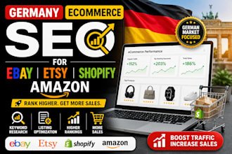 do germany ecommerce seo for ebay, etsy german shopify amazon product listing
