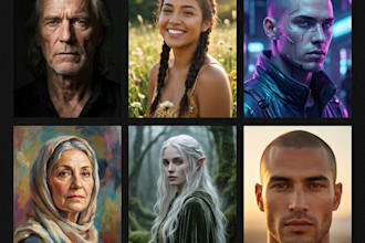 create professional custom ai generated art and images