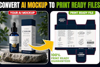 convert ai packaging into editable print ready vector files