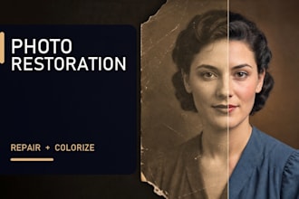 restore colorize and enhance old damaged photos