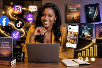 be your author social media manager for book marketing, promotion and growth