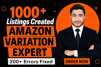 create amazon variation listing, fix amazon listing issues