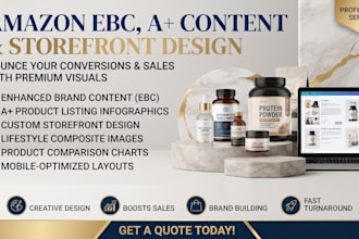 create amazon a plus content ebc storefront listing images infographic design