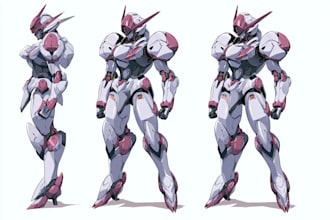 create mecha robot gundam
