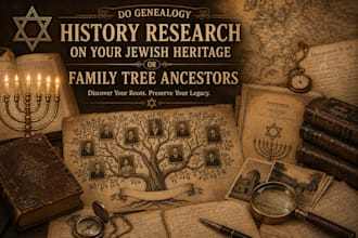 do genealogy history research on your jewish heritage or family tree ancestors