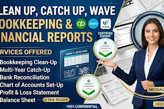 do clean up, catch up in quickbooks, xero,wave