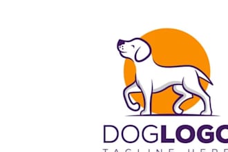 design your puppy pet logo in chibi style dog, cat or animal