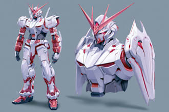 make a mecha robot gundam