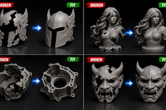 repair stl file fix mesh error model cleanup custom stl modification 3d printing