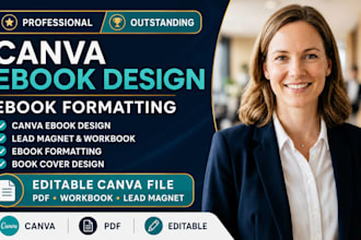 do canva ebook design, ebook formatting and cover design