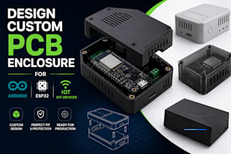 design custom pcb enclosure for arduino, esp32 and iot devices
