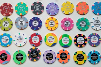 design custom poker chip or premium poker logo for your company