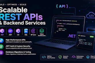 build a scalable rest API and backend in dotnet and postgresql