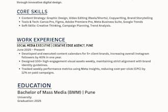 design a professional job winning resume