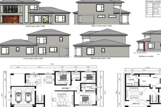 create 2d floor plan architectural, structural house plans complete permit ready