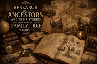 research your ancestors and their stories with detailed family tree in europe